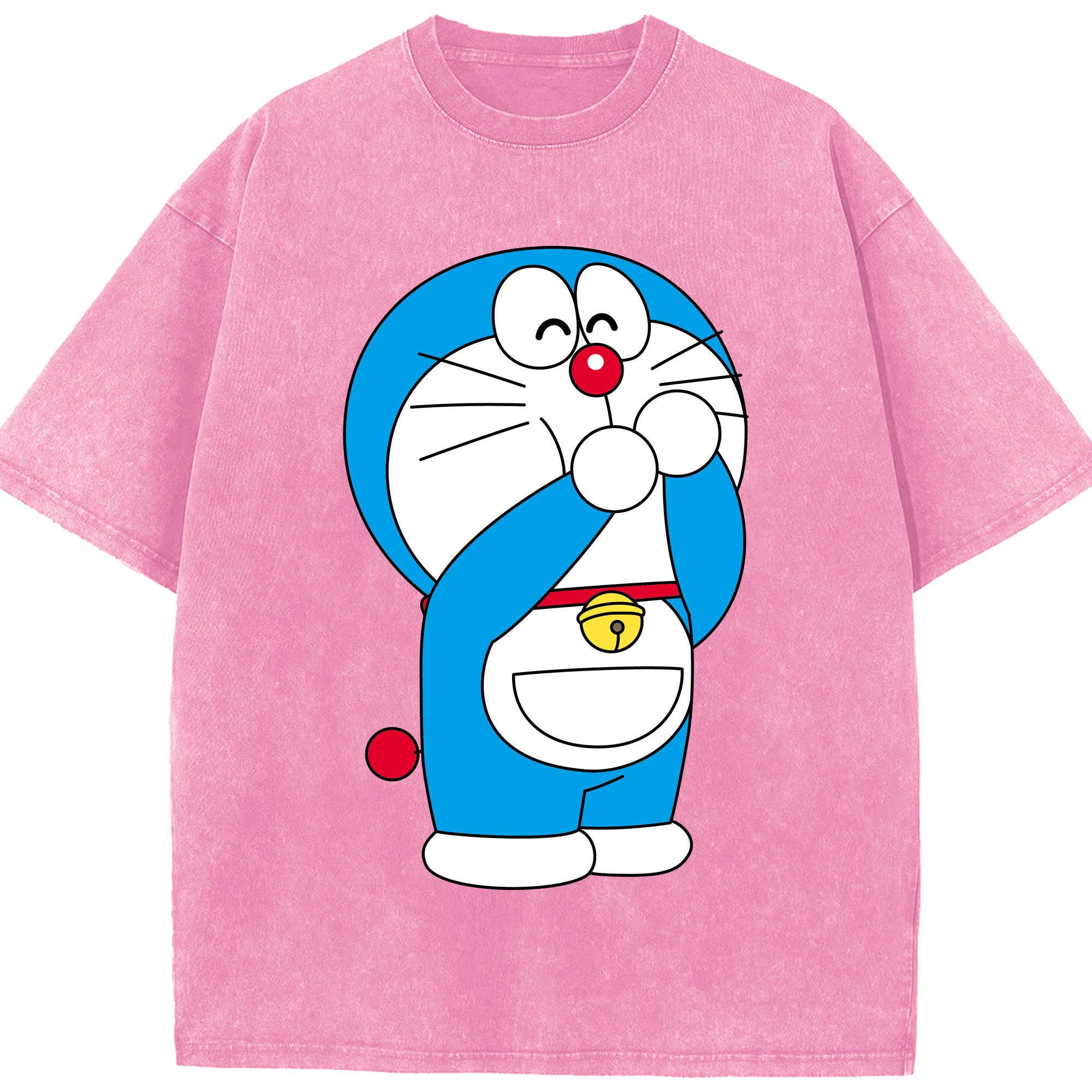 （画像用） ドラえもん Doraemon 綿100% ヴィンテージ風 半袖Tシャツ（フロントプリント）